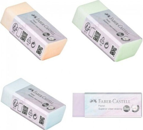 Faber-Castell Eraser for Pencil and Pen Dust Free 1pcs Orange