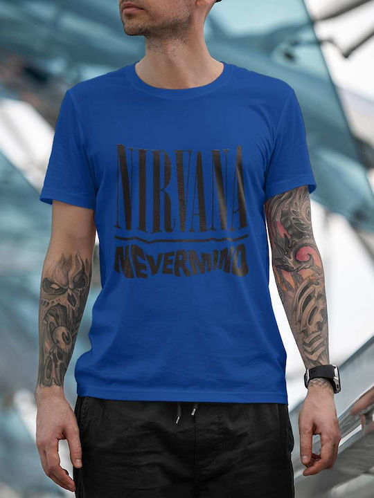 T-shirt Nirvana Blue Cotton