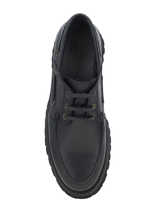 Δερμάτινα Ανδρικά Loafers σε Μαύρο Χρώμα
