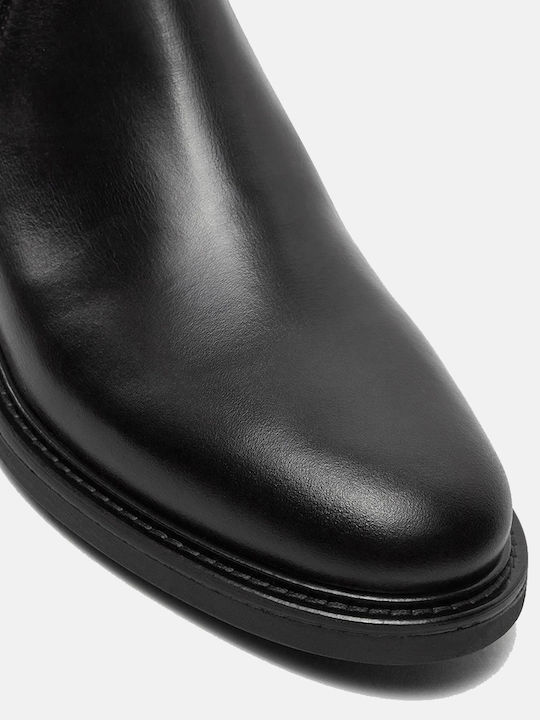 Leather Black Men's Boots