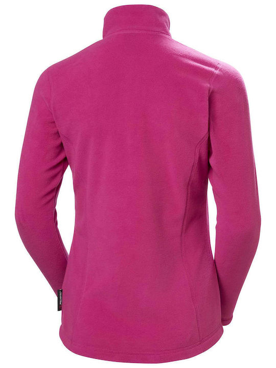 Daybreaker Women's Fleece Blouse Long Sleeve with Zipper Purple