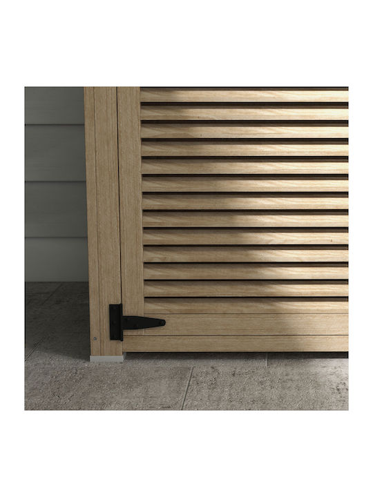 Zweiflügeliger Schrank Hölzernes mit 2 Regale 127x65x159.5cm