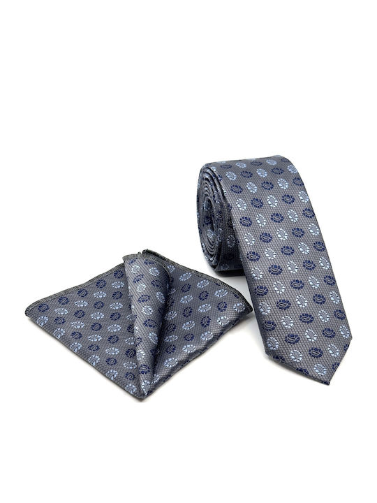 Legend Accessories Herren Krawatten Set Gedruckt in Gray Farbe