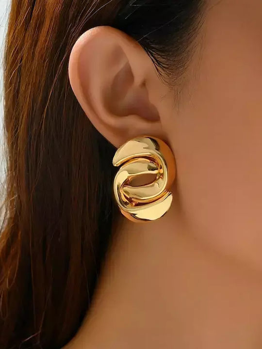 Earrings made of Steel Gold Plated