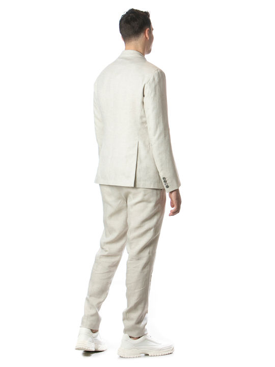 Men's Summer Suit Beige