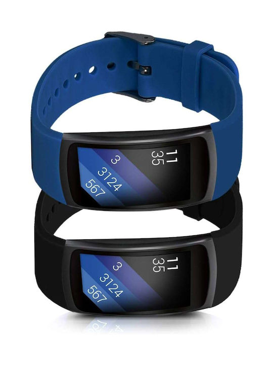 Samsung Λουράκι Σιλικόνης Μπλε (Samsung Gear Fit 2 / Fit 2 Pro)