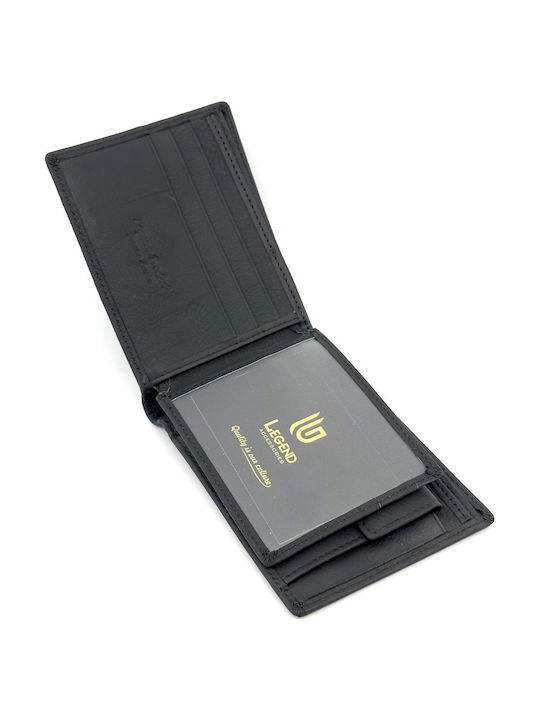 Leather Men's Wallet with RFID Black