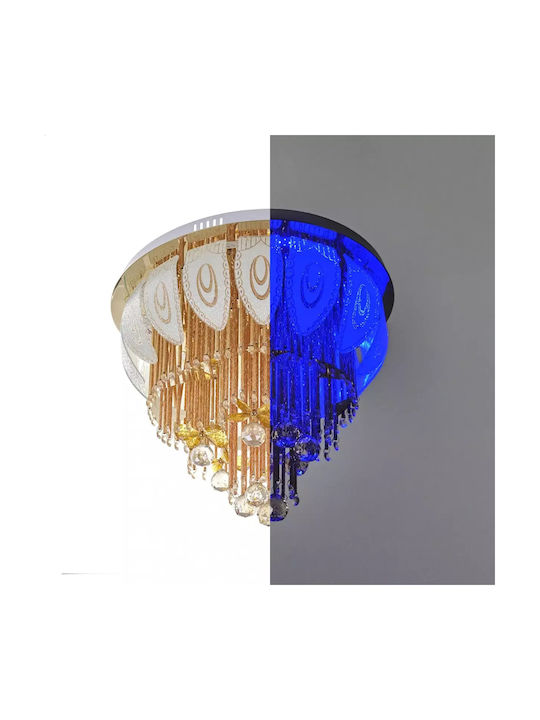 Rosario Ceiling Light Gold Elbulgaria Led 70w Rgb 2700-6000k 2854/60 Gd