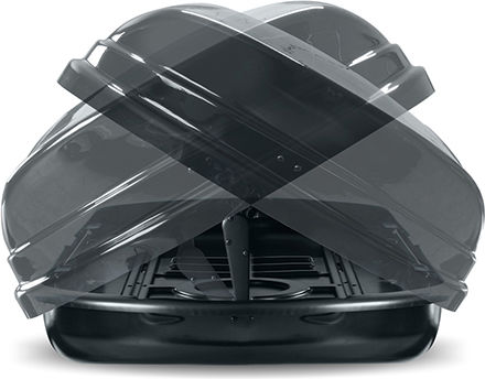 Menabo Car Roof Box with Dual-Side Opening 460lt Black Glossy