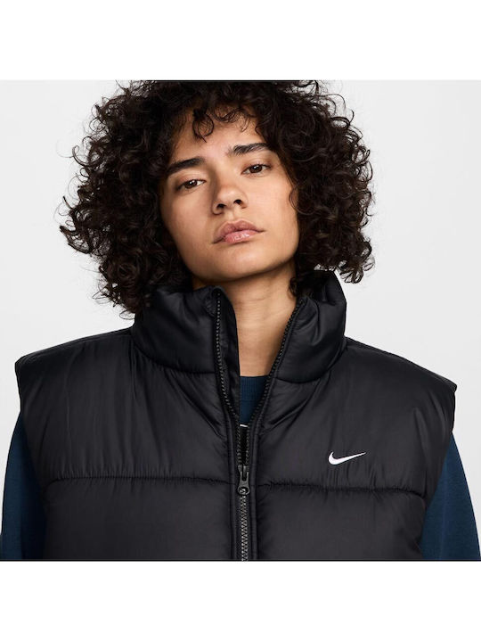 Sportswear Γυναικείο Αμάνικο Αθλητικό Μπουφάν Μαύρο