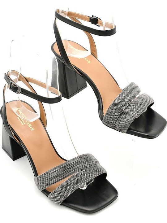 Leder Sandalen Schwarz
