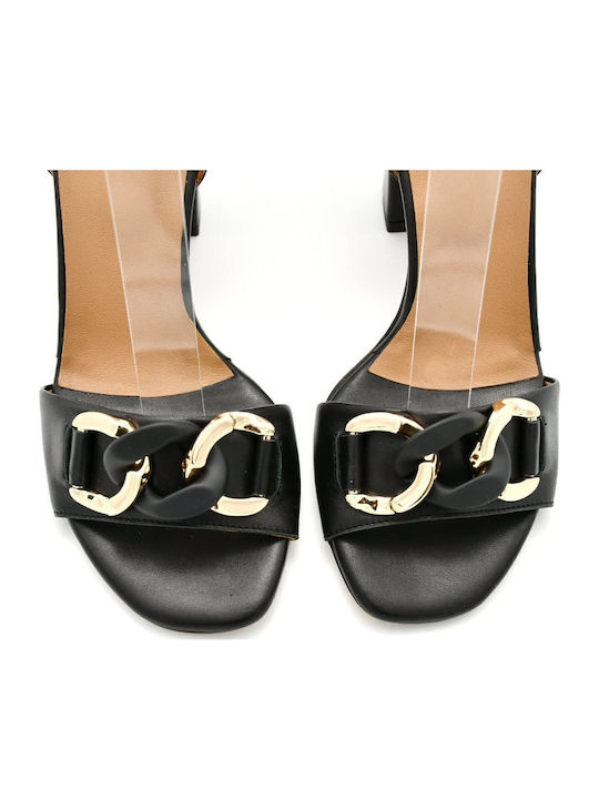 Leder Sandalen Schwarz