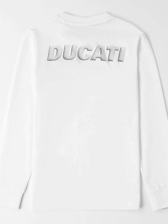 Ducati Παιδική Μπλούζα Μακρυμάνικη Λευκή