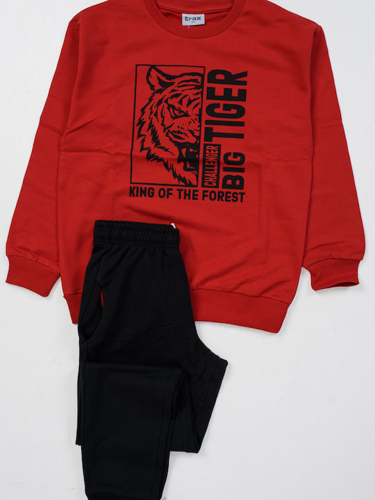 Trax Kids Sweatpants Set Red 2pcs