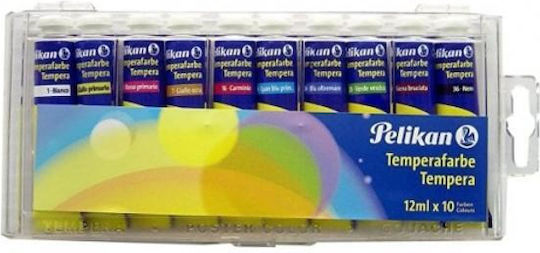 Pelikan Tempera Paints Colorful in Tube 12ml 10pcs 719130