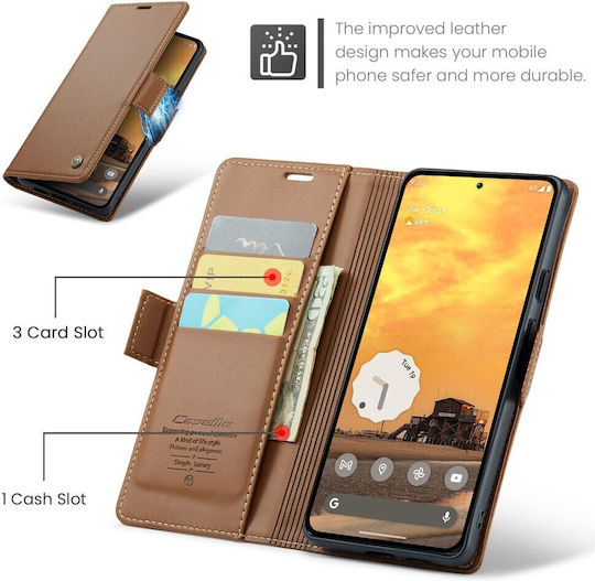 Caseme 023 Luminus Brieftasche Braun (Google Pixel 9 / 9 Pro)