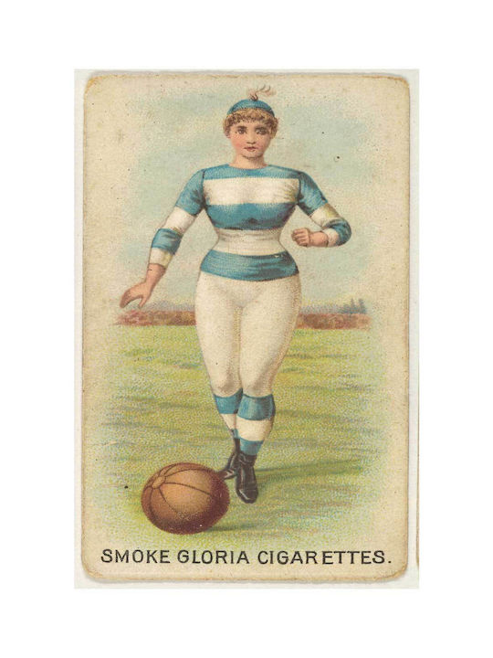 Painting From Series "Sports Girls" C190 Issued By American Cigarette Company Ltd Montreal To Promote Gloria Cigarettes 50x80