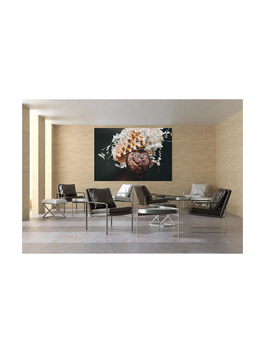 Πίνακας Desserts Flowers Επιδόρπια Λουλούδια 120x80