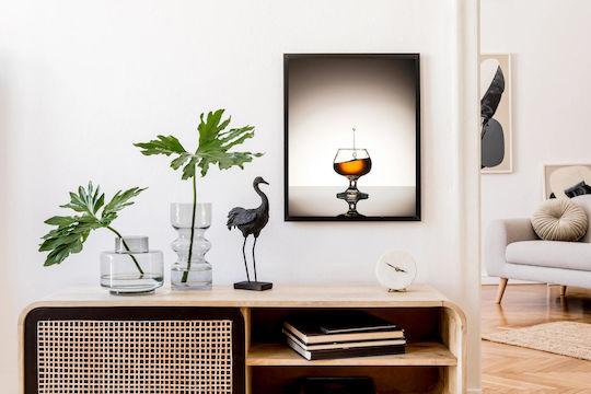 Glas Whiskey Splash Gemälde Whiskey Glas Splash 60x90