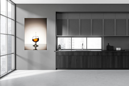 Glas Whiskey Splash Gemälde Whiskey Glas Splash 60x90