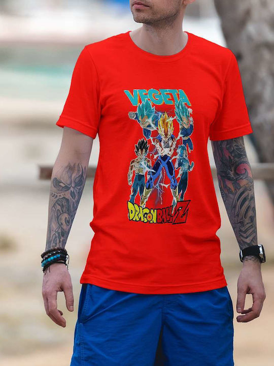 T-shirt Dragon Ball Rot Baumwolle