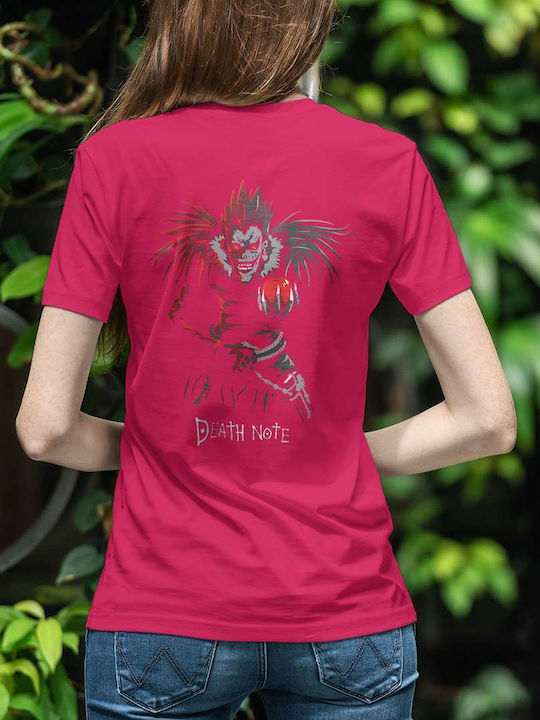 T-shirt Death Note Φούξια Βαμβακερό