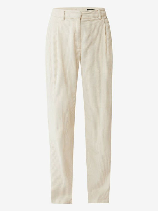 Women's Fabric Trousers White - Offwhite