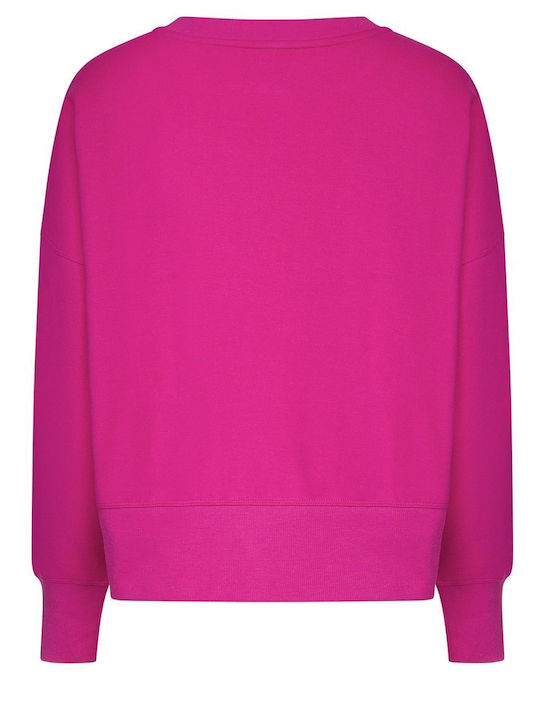 DKNY Women's Long Sleeve Sweater Cotton Fuchsia