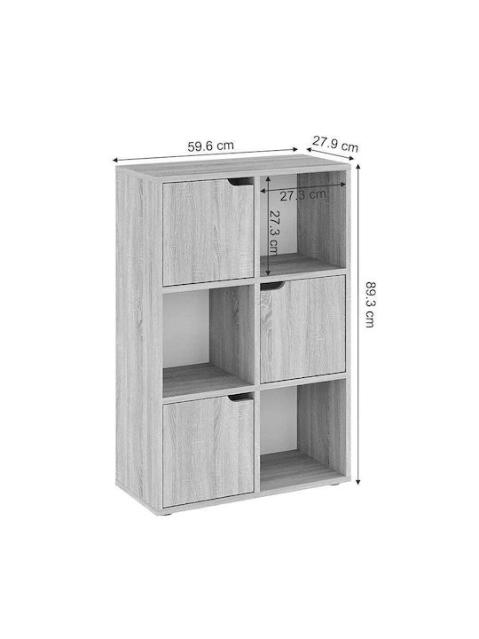 Βιβλιοθήκη Bookel Sonoma 59.5x27.5x89εκ.