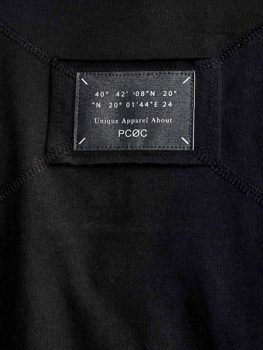 P/Coc T-shirt Bărbătesc cu Mânecă Scurtă BLACK