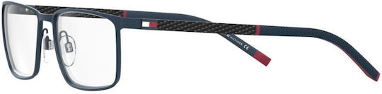 Tommy Hilfiger Men's Metal Prescription Eyeglass Frame Blue TH1918 FLL