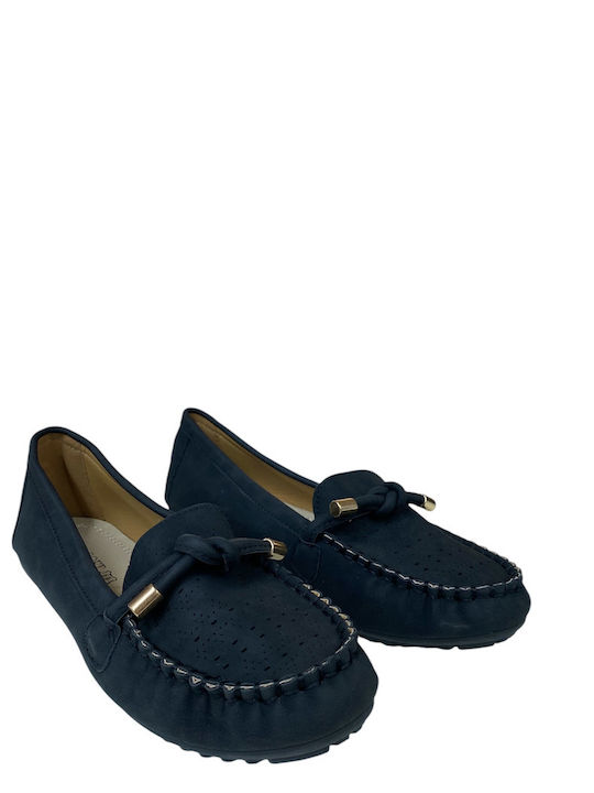 B-Soft Leather Women's Moccasins in Black Color