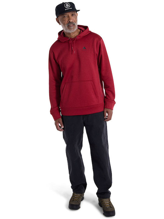 Burton Men's Sweatshirt with Hood Deep Red Heather