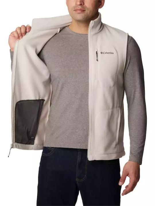 Columbia Fast Trek Fleece Ärmellos Herren Jacke Lässig Beige