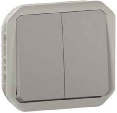 Legrand Plexo N Wall Switch Two-Way Gray