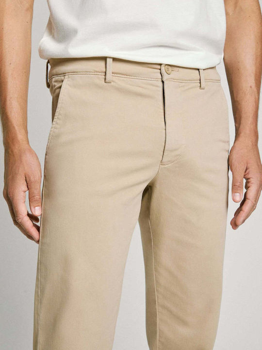 Gymdigo Trousers Chino in Slim Fit Beige