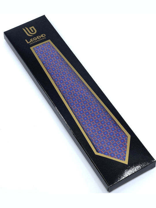 Legend Accessories Men's Tie Silk Printed in Purple Color
