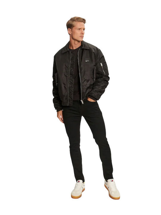 Tommy Hilfiger Austin Herren Jeanshosen Elastisch Slim Fit Verjüngt Schwarz