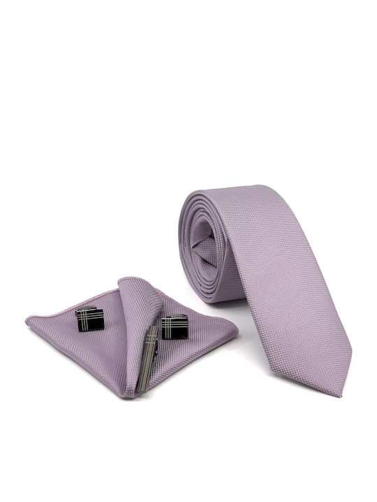 Legend Accessories Set de Cravată pentru Bărbați Monocromie în Culorea Violet