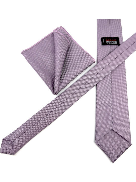 Legend Accessories Set de Cravată pentru Bărbați Monocromie în Culorea Violet
