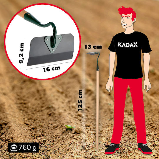 Kadax Großer Gehärteter Hackengriff Garten 16 cm