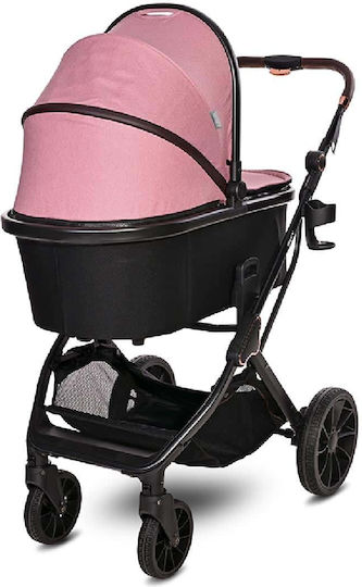 Lorelli Glory 2024 Adjustable 2 in 1 Baby Stroller Suitable for Newborn Pink 9kg