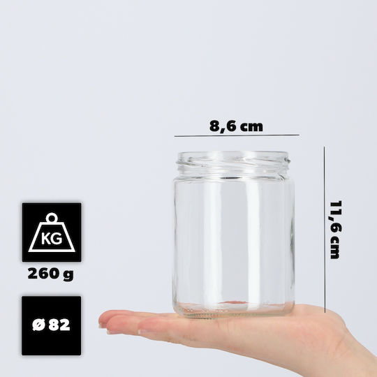 Borcan de sticlă Kadax 540ml pentru conserve, condimente, gem, miere 48 buc