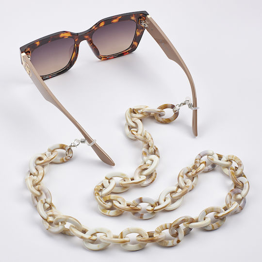 White Glasses Chain