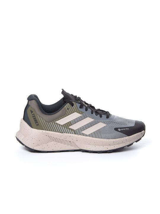 Adidas Soulstride Flow Gore-tex Bărbați Pantofi sport Τrail Gri Impermeabile cu Membrană Gore-Tex