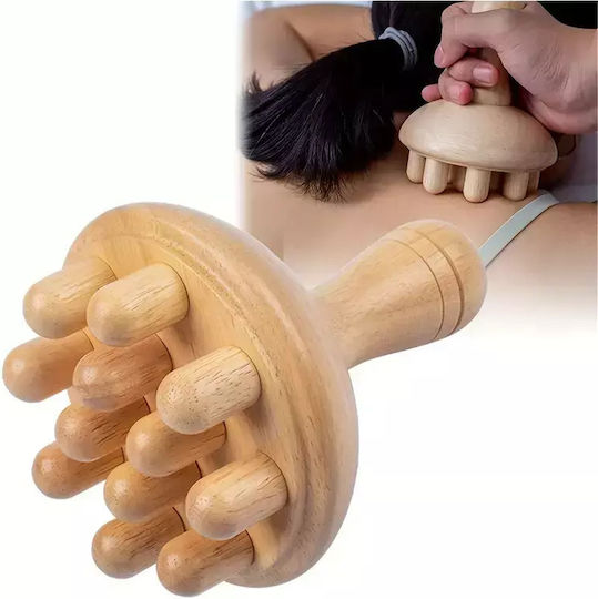 Wooden Massage Tool Maderotherapy Body Massage Anti-cellulite Tool Mushroom