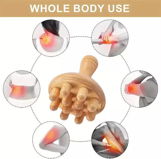 Wooden Massage Tool Maderotherapy Body Massage Anti-cellulite Tool Mushroom