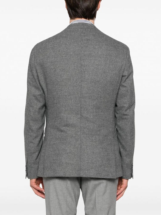 Men's Winter Suit Jacket Slim Fit Gray