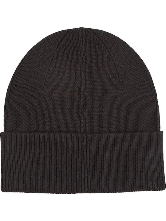Beanie Unisex Σκούφος Πλεκτός σε Μαύρο χρώμα