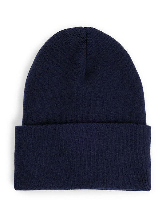 Fantastico Beanie Unisex Beanie Knitted in Navy Blue color